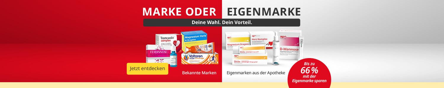 Marke oder Eigenmarke - Ihre Wahl. Ihr Vorteil