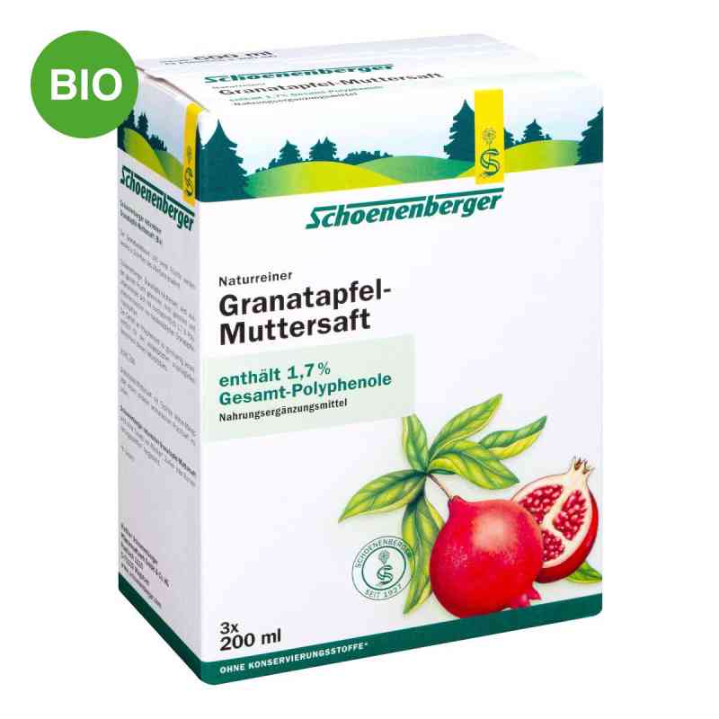 Schoenenberger Naturreiner Granatapfel-Muttersaft 3X200 ml von SALUS Pharma GmbH PZN 03502831