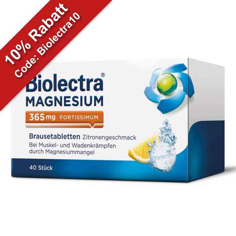 Biolectra Magnesium 365 mg Fortissimum Zitrone 40 stk von HERMES Arzneimittel GmbH PZN 06649552