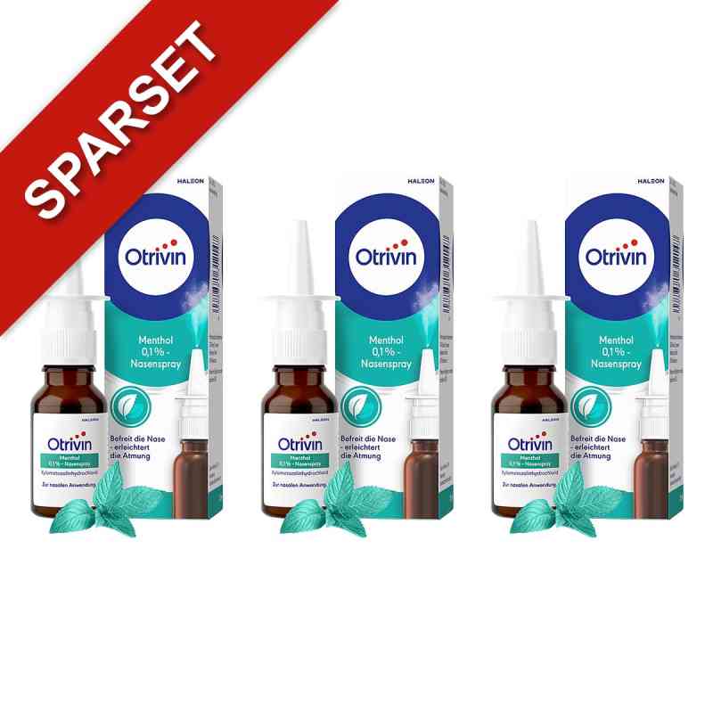 Otrivin Menthol 0,1 % Nasenspray 3x15 ml online kaufen