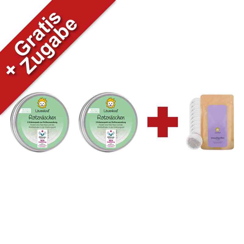 2x Löwenkind Rotznäschen-Pad + GRATIS 1x Löwenkind Wonnebäuchlei 1 Set von  PZN 08107813
