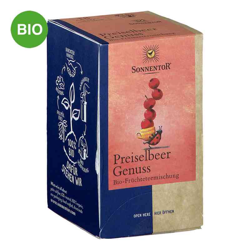 SonnentoR Preiselbeer Genuss Tee 18 stk von SONNENTOR KRAEUTERHANDELSGMBH PZN 08200378