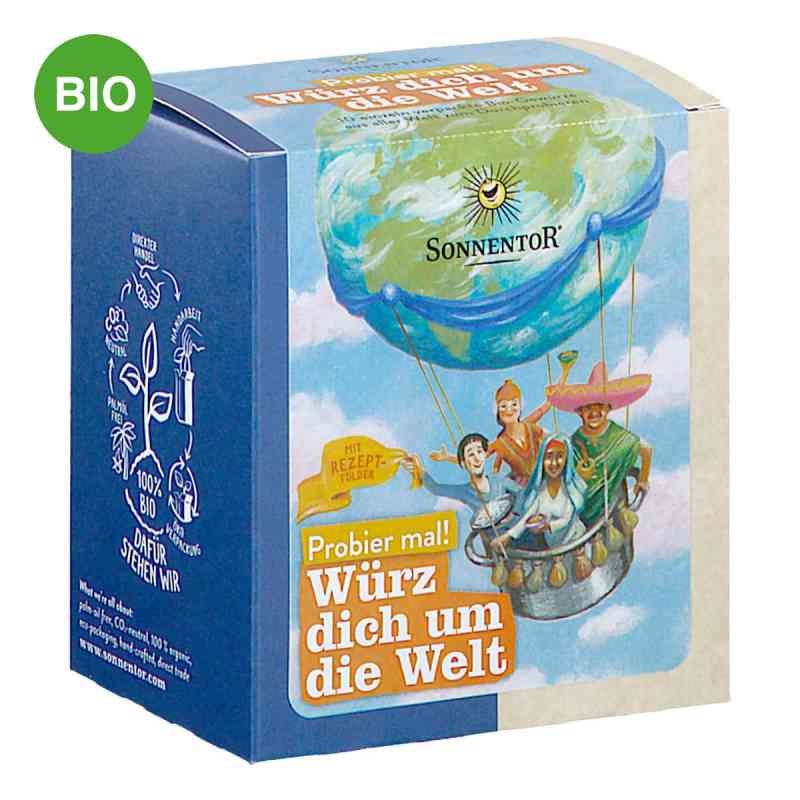 Sonnentor Würz dich um die Welt 10 stk von SONNENTOR KRAEUTERHANDELSGMBH PZN 08200380
