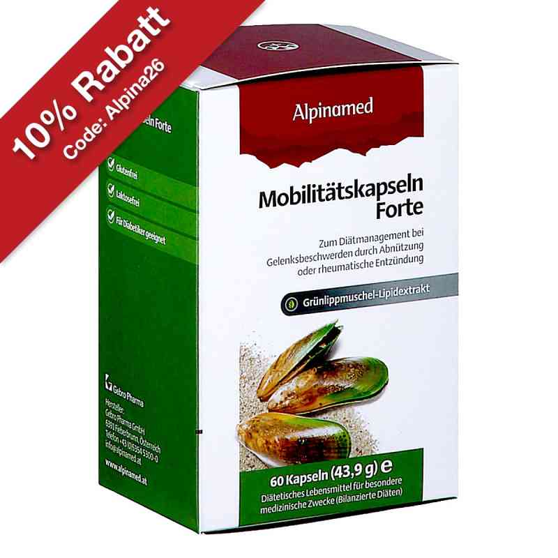 Alpinamed Mobilitätskapseln forte 60 stk von GEBRO PHARMA GMBH PZN 08201160