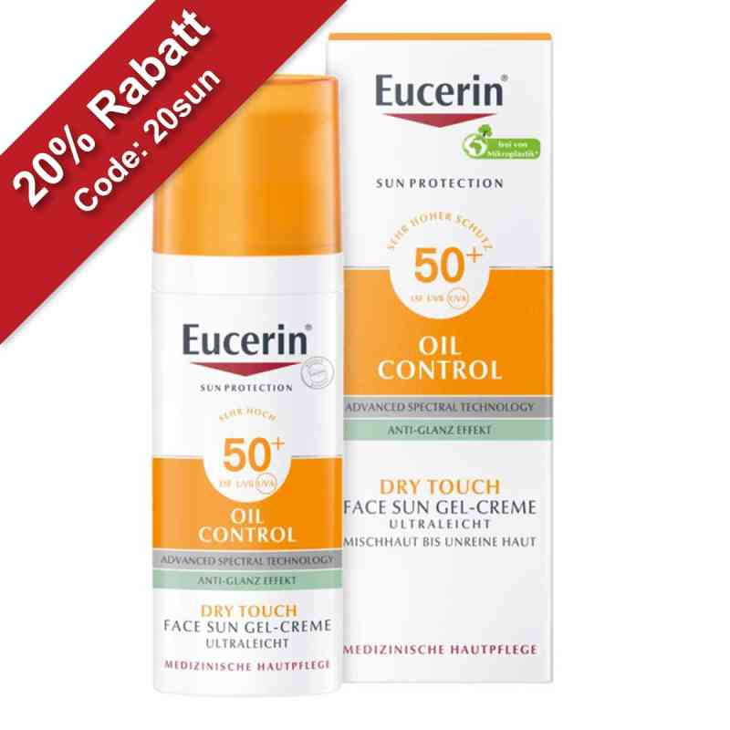 Eucerin Sun Oil Control Face Sun Gel-Creme LSF 50+ 50 ml von Beiersdorf AG Eucerin PZN 10832664