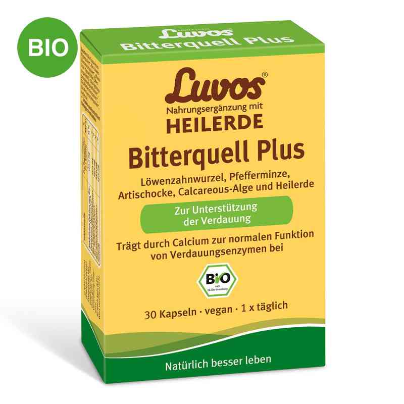 Luvos Heilerde Bio Bitterquell Plus Kapseln 30 stk von Heilerde-Gesellschaft Luvos Just GmbH & Co. KG PZN 13723160