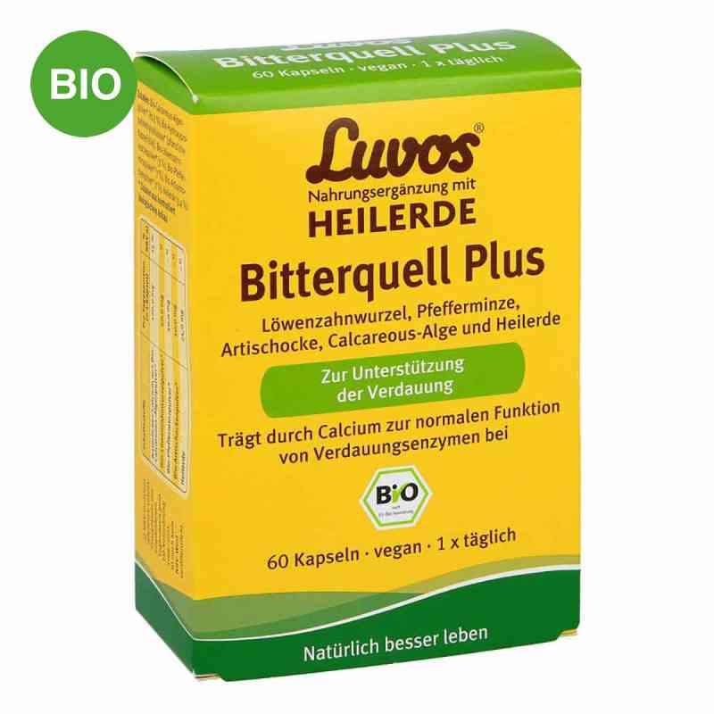 Luvos Heilerde Bio Bitterquell Plus Kapseln 60 stk von Heilerde-Gesellschaft Luvos Just GmbH & Co. KG PZN 13780790