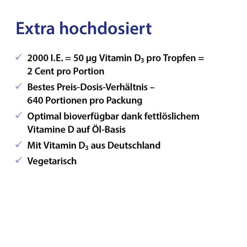 Vitamin D3 öl Forte Doktor Jacobs Tropfen 20 Ml
