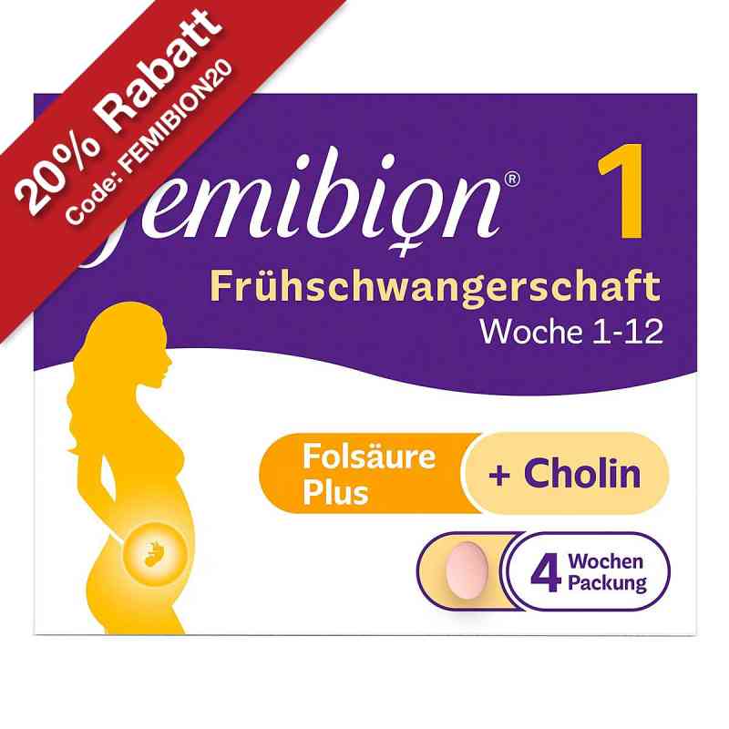 Femibion 1 Frühschwangerschaft Tabletten 28 stk von WICK Pharma - Zweigniederlassung der Procter & Gam PZN 15199964