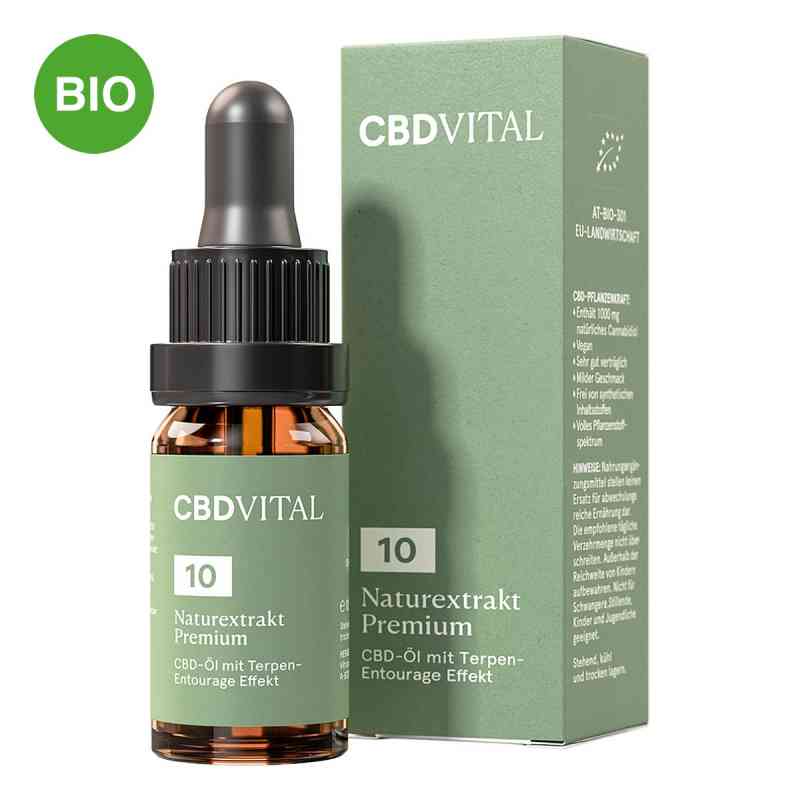 CBD Öl 10% Naturextrakt Premium CBD VITAL 10 ml von Vitrasan GmbH PZN 16892259