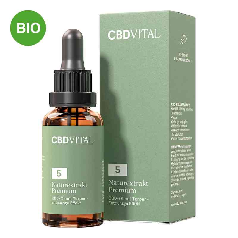 CBD Öl 5% Naturextrakt Premium CBD VITAL 30 ml von Vitrasan GmbH PZN 16892288