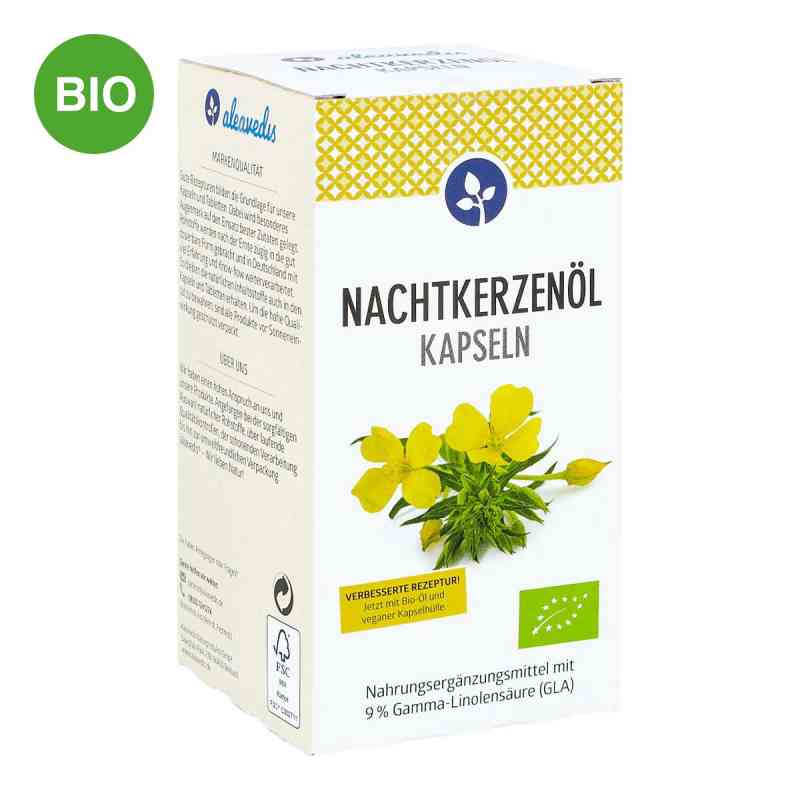 Nachtkerzenöl 500 Mg Kapseln Bio Vegan 120 stk von Aleavedis Naturprodukte GmbH PZN 17524345