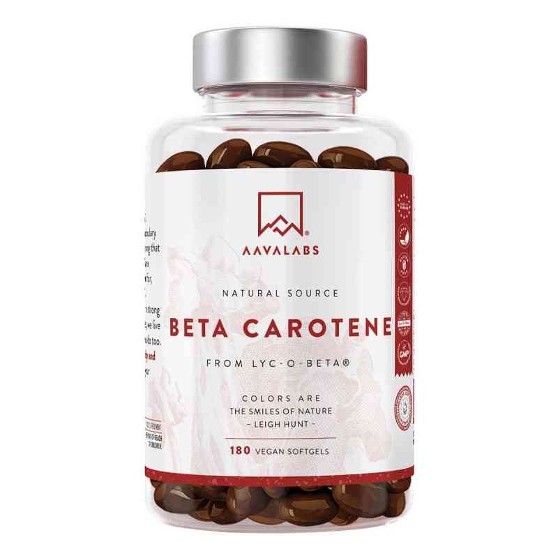 Aavalabs Beta Carotin Vitamin A Vegan Weichkapseln 180 stk von BOMA Lecithin GmbH PZN 18107313