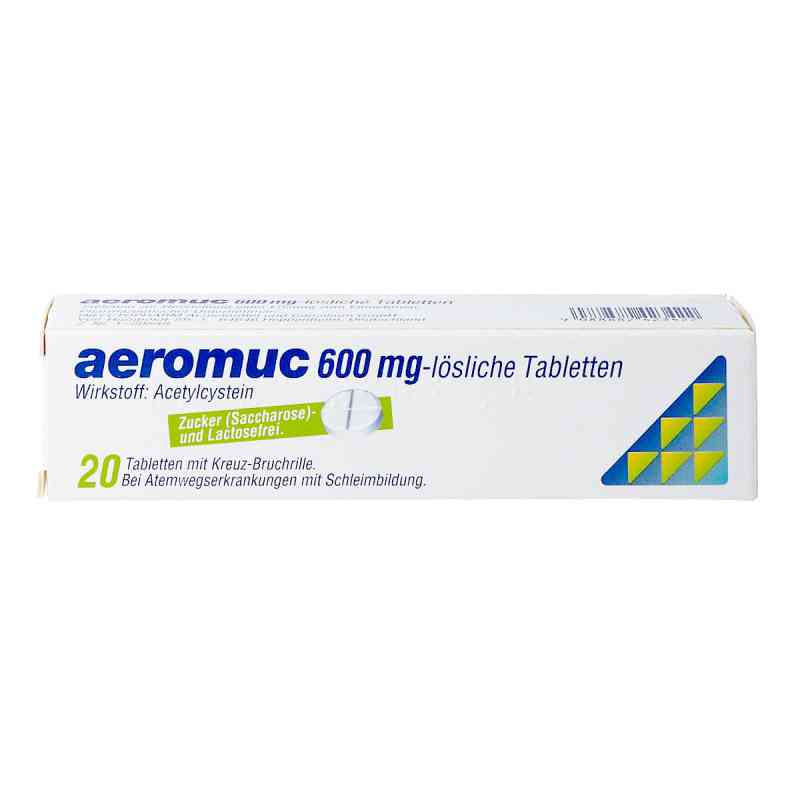 aeromuc 600 mg 20 stk von INFECTOPHARM ARZNEIMITTELGMBH    PZN 08200027