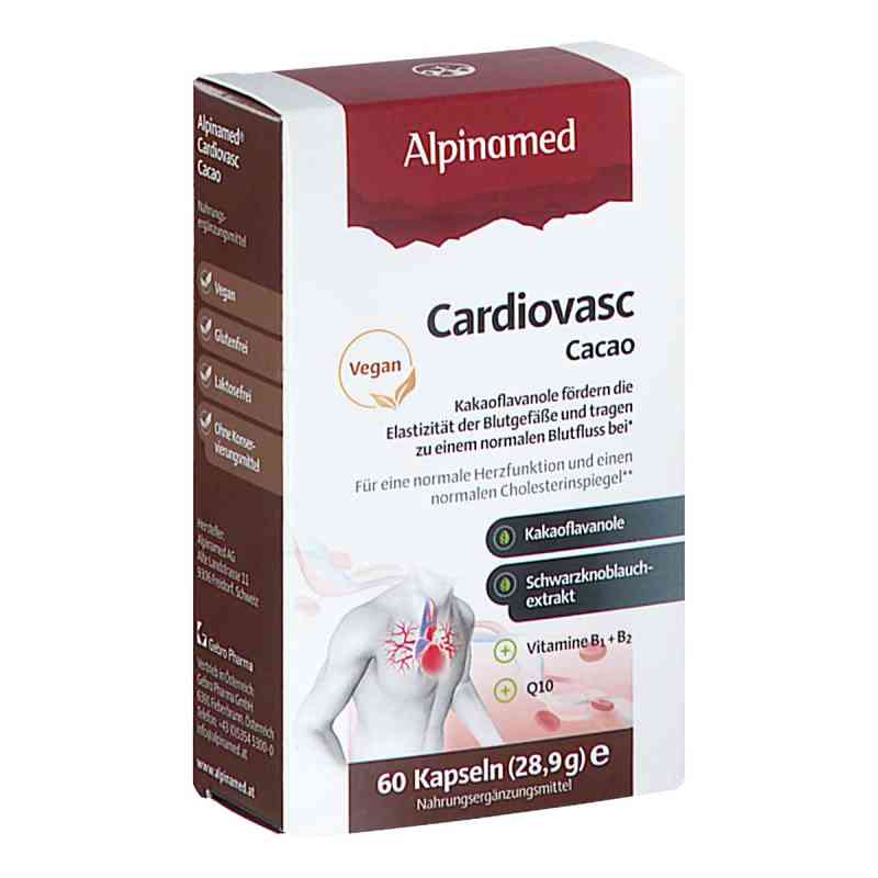 Alpinamed Cardiovasc Cacao Kapseln 60 stk von GEBRO PHARMA GMBH PZN 08201680