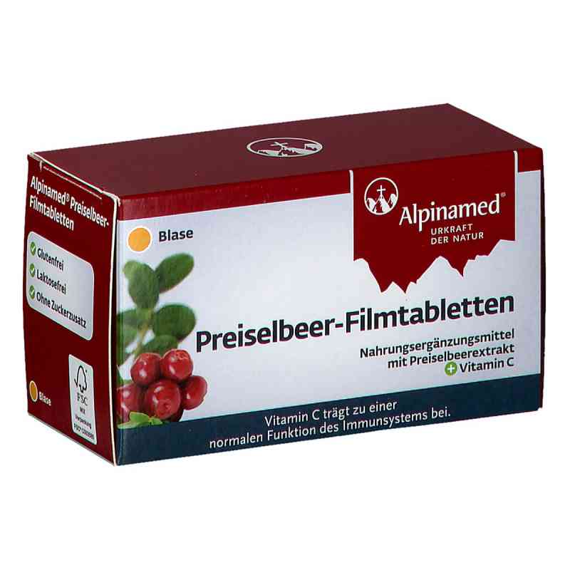 Alpinamed Preiselbeer Filmtabletten 60 stk von GEBRO PHARMA GMBH    PZN 08200461