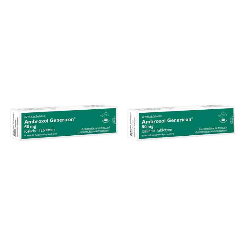 Ambroxol Genericon 60 mg lösliche Tabletten 2x20 stk von GENERICON PHARMA GES.M.B.H. PZN 08106988