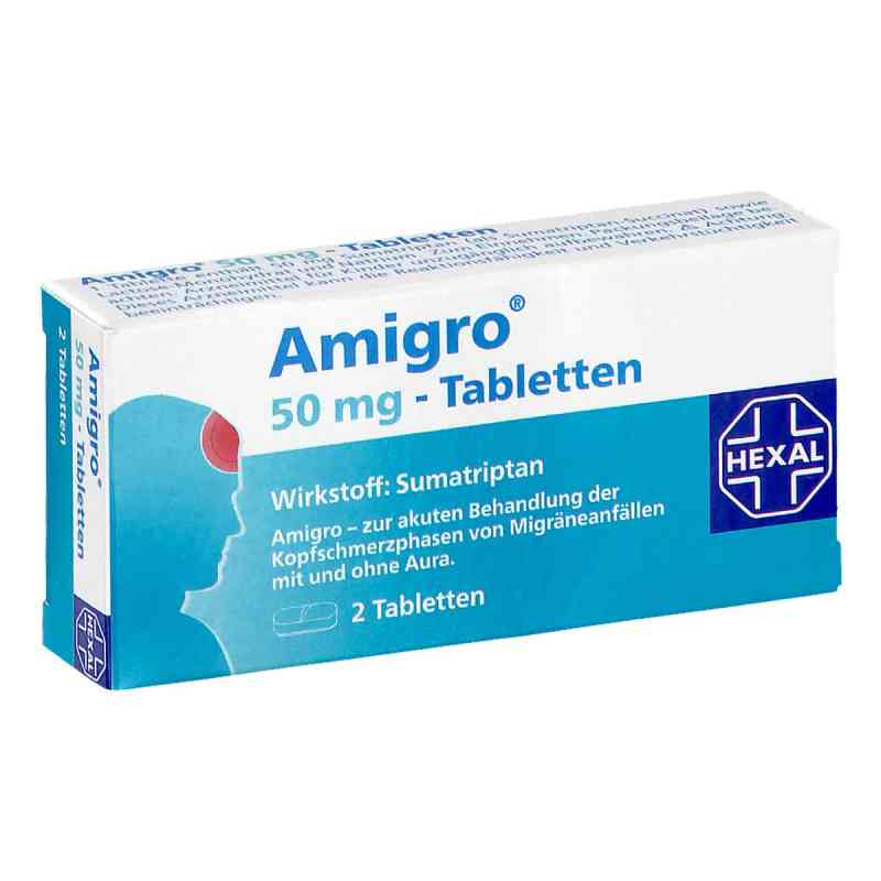 Amigro 50 mg Tabletten 2 stk von HEXAL PHARMA GMBH PZN 08202702