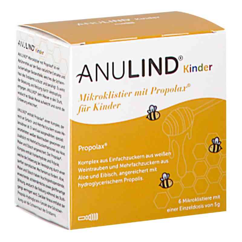 Anulind Mikroklistier mit Propolax für Kinder 6 stk von GERMANIA PHARMAZEUTIKA GMBH PZN 08201969