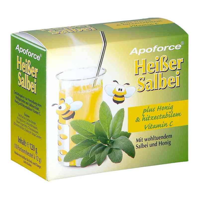 Apoforce Heißer Salbei, Getränkepulver im Beutel 10 stk von ECA-MEDICAL HANDELSGMBH PZN 08200846