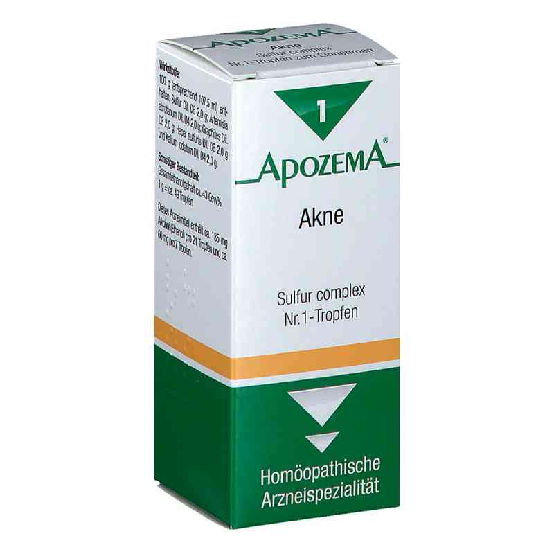Apozema Akne Sulfur complex Nummer 1 Tropfen 50 ml von APOMEDICA PHARMAZEUTISCHE PRODUK PZN 08200810