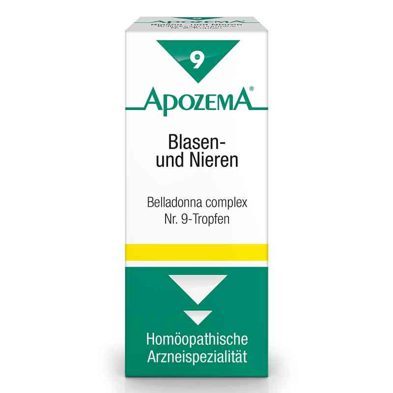 Apozema Blasen- und Nieren Belladonna complex Nummer 9 Tropfen 50 ml von APOMEDICA PHARMAZEUTISCHE PRODUKTE GMBH PZN 08200820