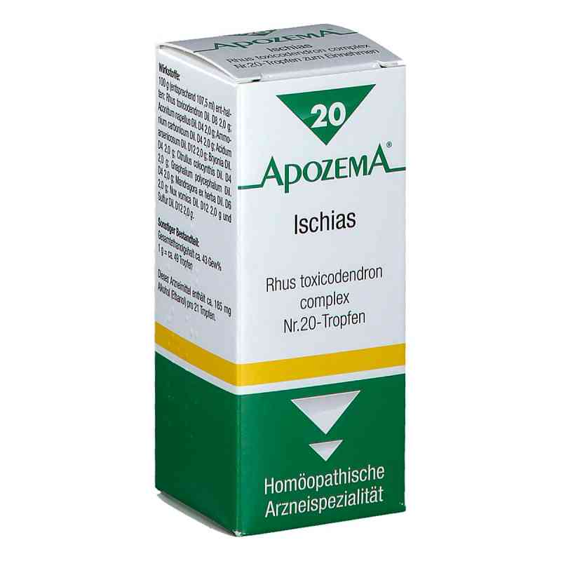 Apozema Ischias Rhus toxicodendron complex Nummer 20 - Tropfen 50 ml von APOMEDICA PHARMAZEUTISCHE PRODUK PZN 08200954
