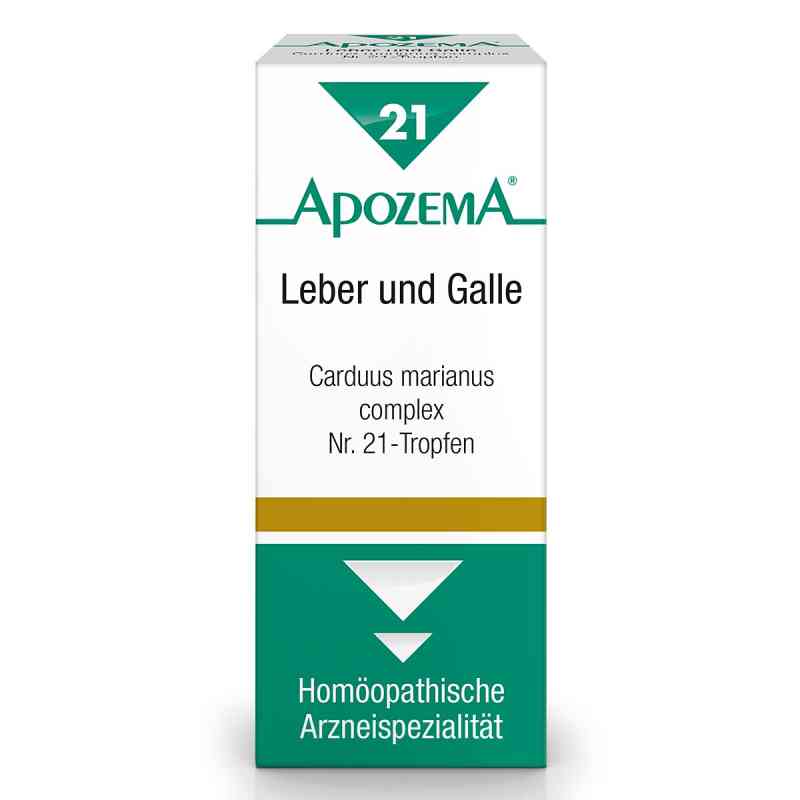 Apozema Leber und Galle Carduus marianus complex Nummer 21 Tropf 50 ml von APOMEDICA PHARMAZEUTISCHE PRODUKTE GMBH PZN 08200955