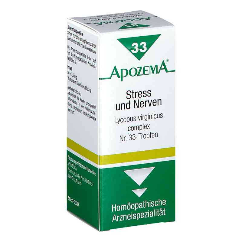 Apozema Stress und Nerven Lycopus virginicus complex Nr. 33 Trop 50 ml von APOMEDICA PHARMAZEUTISCHE PRODUK PZN 08200472