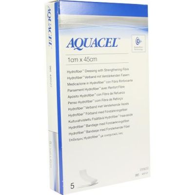 Aquacel 1x45 cm Tamponaden mit Verstärkungsfasern 5 stk von ConvaTec (Germany) GmbH PZN 06585438
