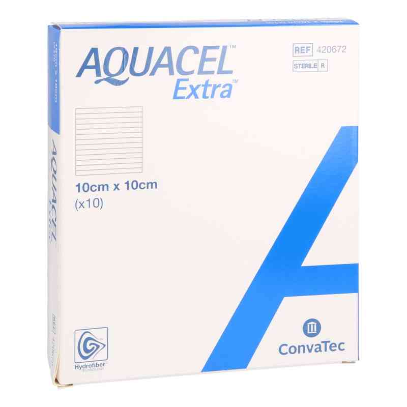Aquacel Extra 10x10 cm Verband 10 stk von Avitamed GmbH PZN 13902129