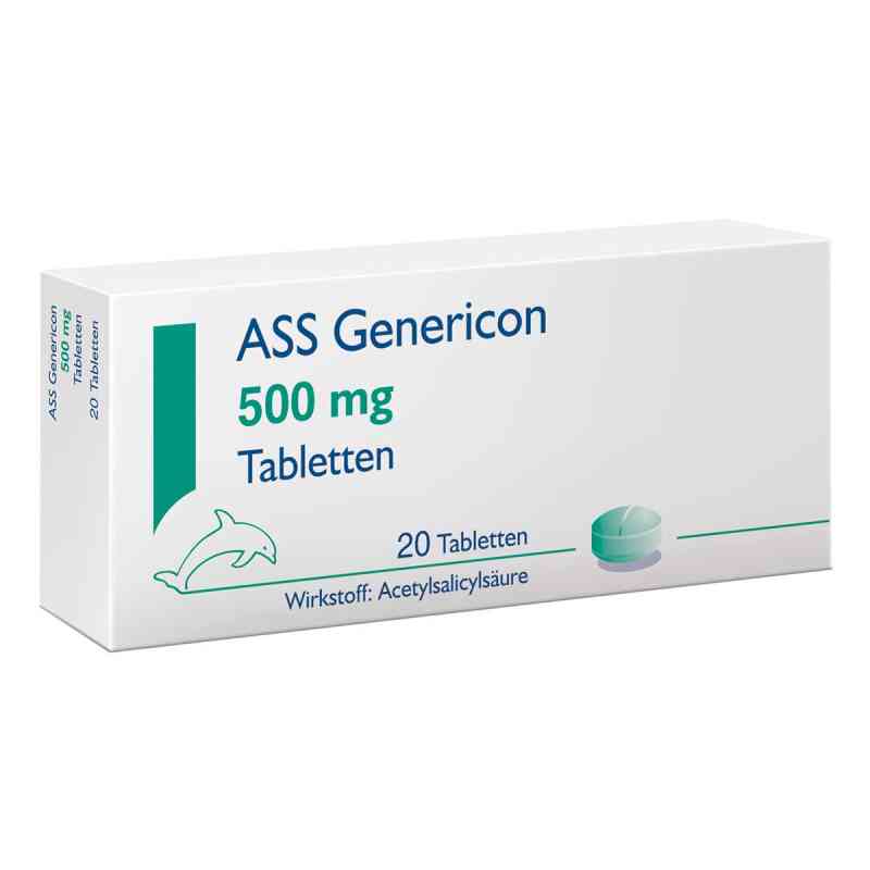 ASS Genericon 500 mg Tabletten 20 stk von GENERICON PHARMA GES.M.B.H. PZN 08200478