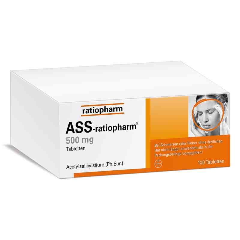 ASS-ratiopharm® 500 mg Tabletten 100 stk von ratiopharm GmbH PZN 03416422