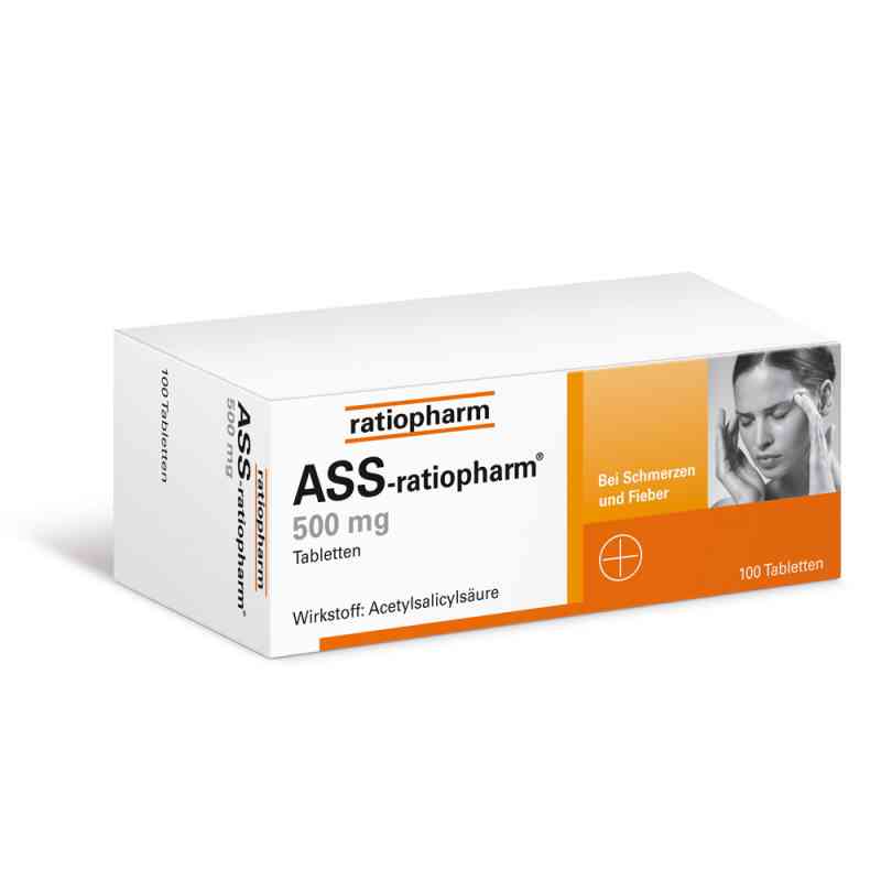 ASS ratiopharm 500mg 100 stk von ratiopharm GmbH PZN 03416422