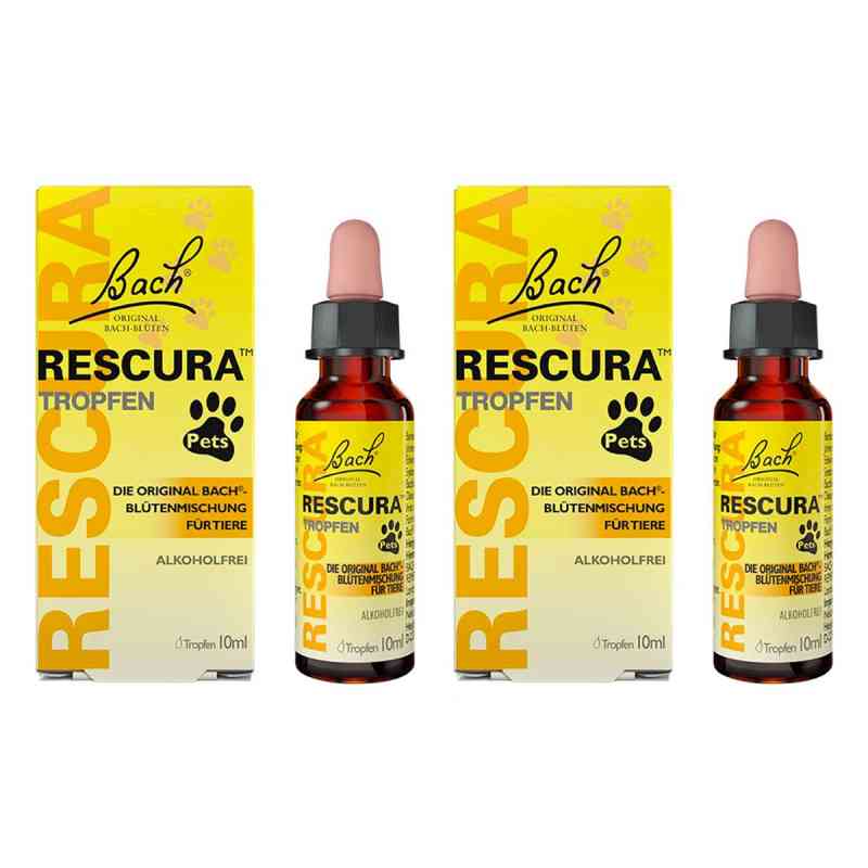 Bachblüten Original Rescura Pets Tropfen alkoholfrei 2x10 ml von Nelsons GmbH PZN 08105158
