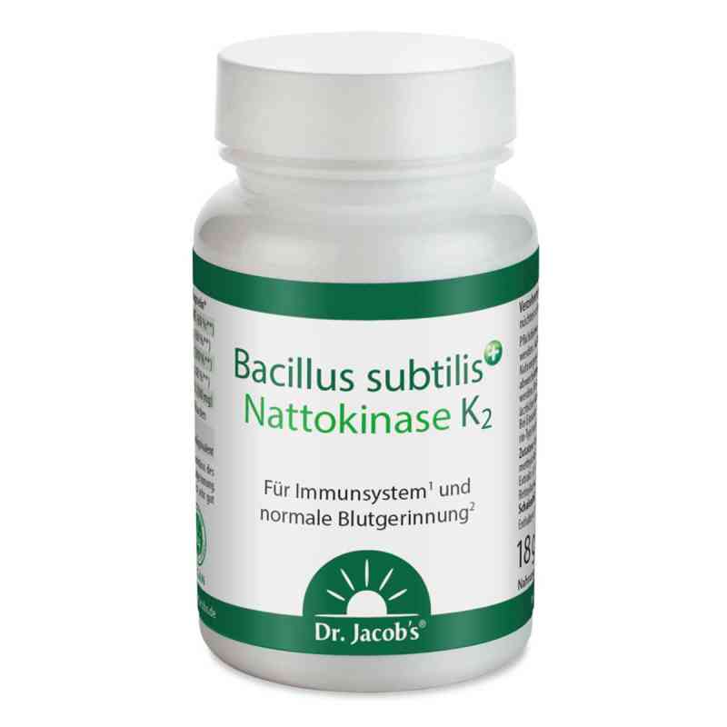 Bacillus subtilis plus Nattokinase-Enzym Vitamin K2 vegan 60 stk von Dr. Jacob's Medical GmbH PZN 17983337