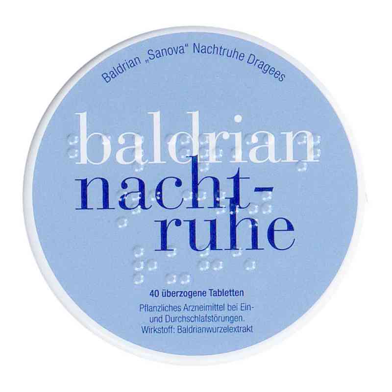 Baldrian Sanova Nachtruhe Dragees 40 stk von SANOVA PHARMA GESMBH, OTC PZN 08200443
