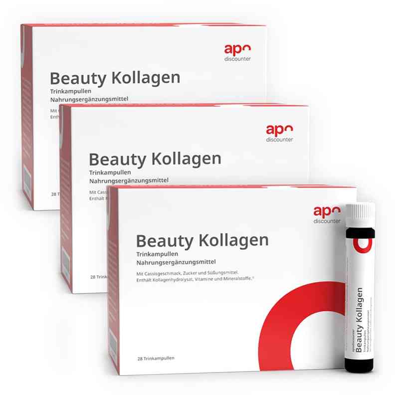 Beauty Kollagen Trinkampullen von apodiscounter 3x28x25 ml von apo.com Group GmbH PZN 08102096