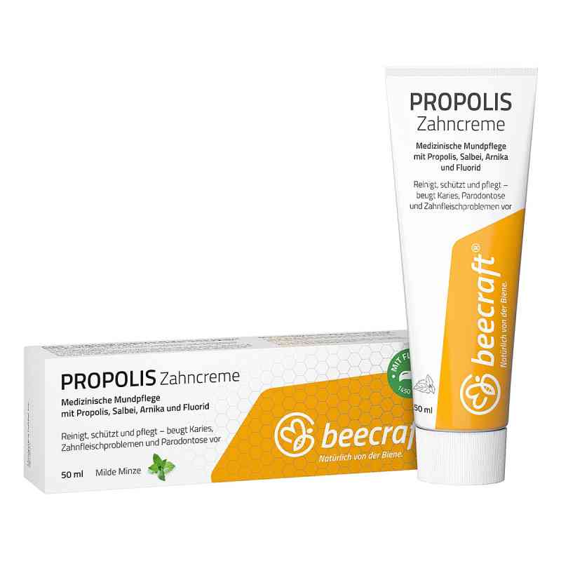 Beecraft Propolis Zahncreme Salbei Arnika Fluorid 50 ml von Hansa Naturheilmittel GmbH PZN 19879302