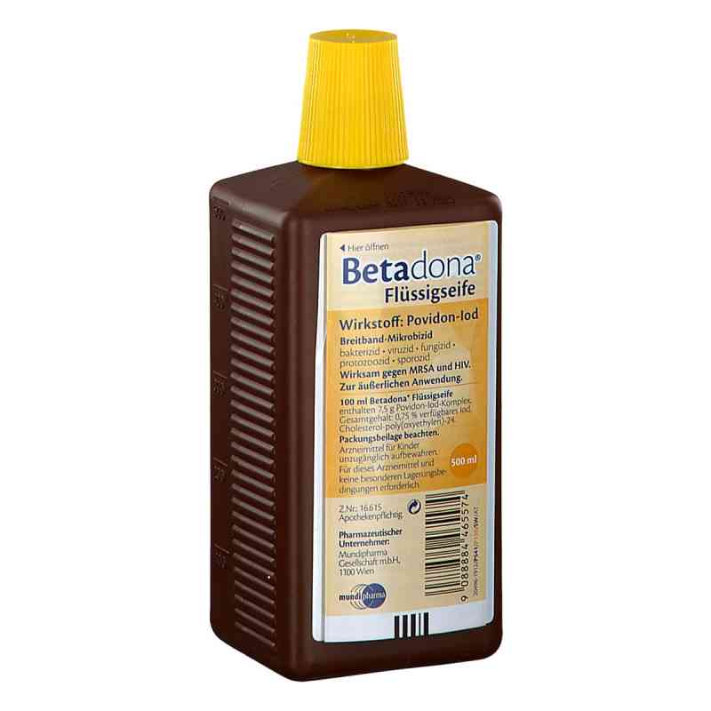 Betadona Flüssigseife 500 ml von HERMES ARZNEIMITTEL VERTRIEBSGESELLSCHAFT MBH PZN 08201164