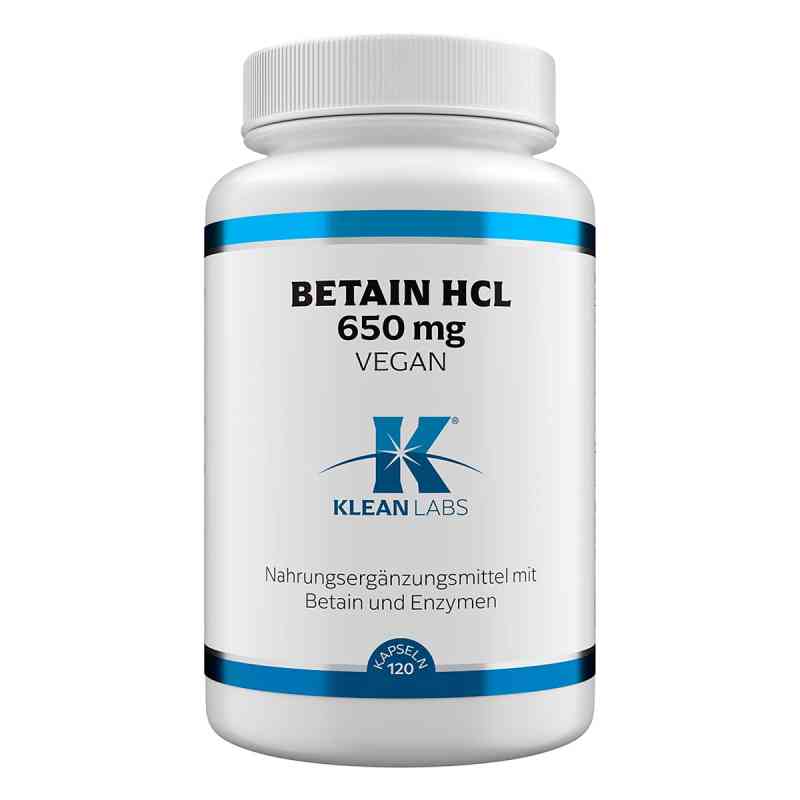 Betain Hcl Vegan Klean Labs Kapseln 120 stk von Supplementa GmbH PZN 19809603