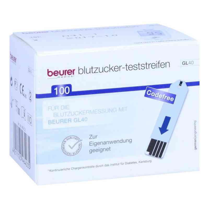 Beurer Gl40 Blutzuckerteststreifen 100 stk von BEURER GmbH PZN 09929683