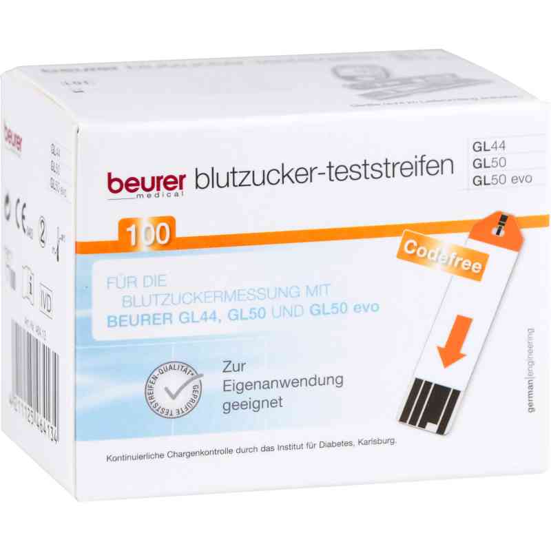 Beurer Gl44/gl50 Blutzucker-teststreifen 100 stk von 1001 Artikel Medical GmbH PZN 12772624