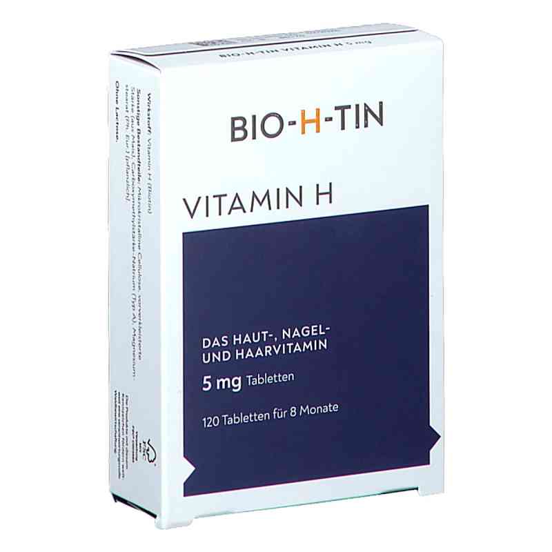 BIO-H-TIN Vitamin H für Haut, Nägel und Haare 5 mg Tabletten 120 stk von DR.PFLEGER ARZNEIMITTEL GMBH PZN 08201396