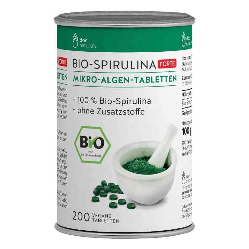 Bio Spirulina Mikro-algen Forte Tabletten 200 stk von ALLPHARM Vertriebs GmbH PZN 18739036