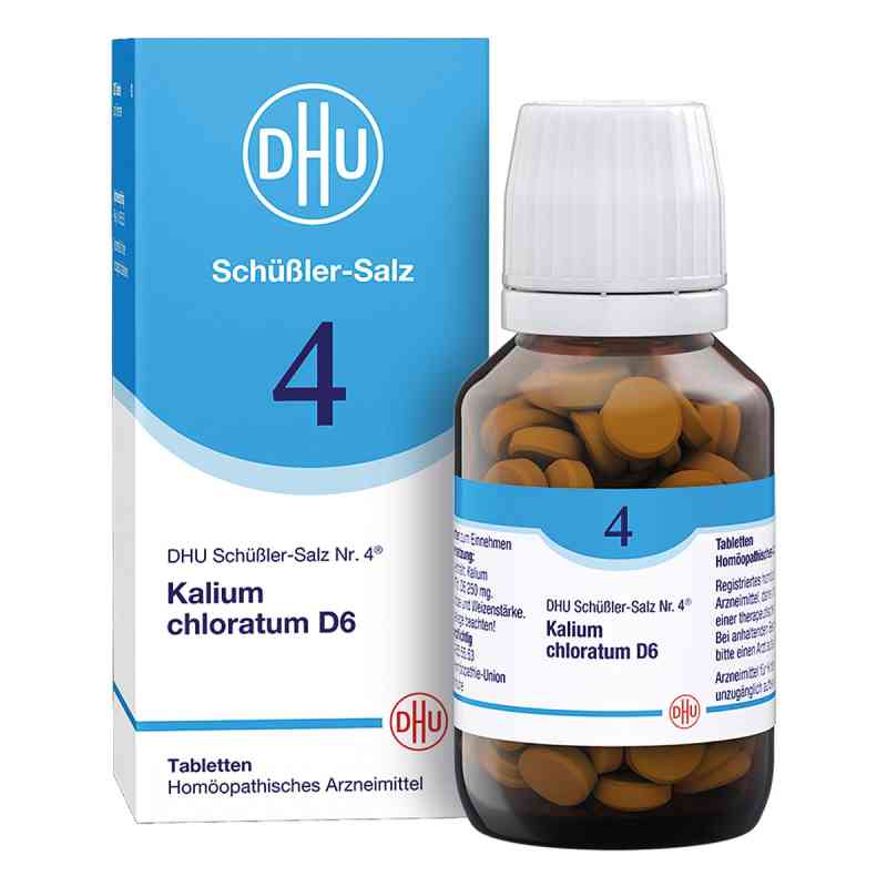 Biochemie DHU Schüßler Salz Nummer 4 Kalium chloratum D6 200 stk von DHU-Arzneimittel GmbH & Co. KG PZN 02580533