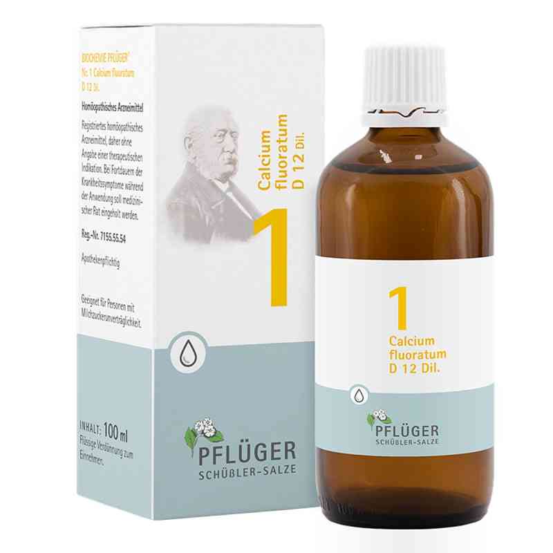 Biochemie Pflüger 1 Calcium fluor.D 12 Tropfen 100 ml von Homöopathisches Laboratorium Alexander Pflüger Gmb PZN 06323684