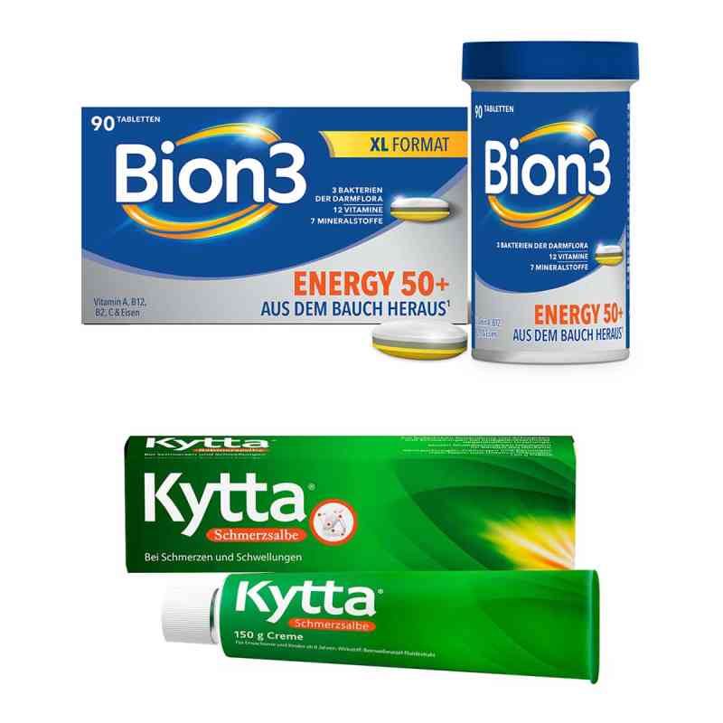 Bion3 50+ Energy Tabletten 30 Stk + Kytta Schmerzsalbe 150 g 1 Set von WICK Pharma - Zweigniederlassung der Procter & Gam PZN 08102469