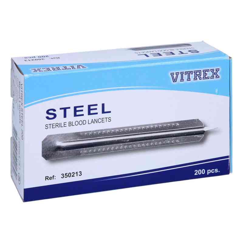 Blutlanzetten Metall einfach 200 stk von Vivomed GmbH PZN 01313735
