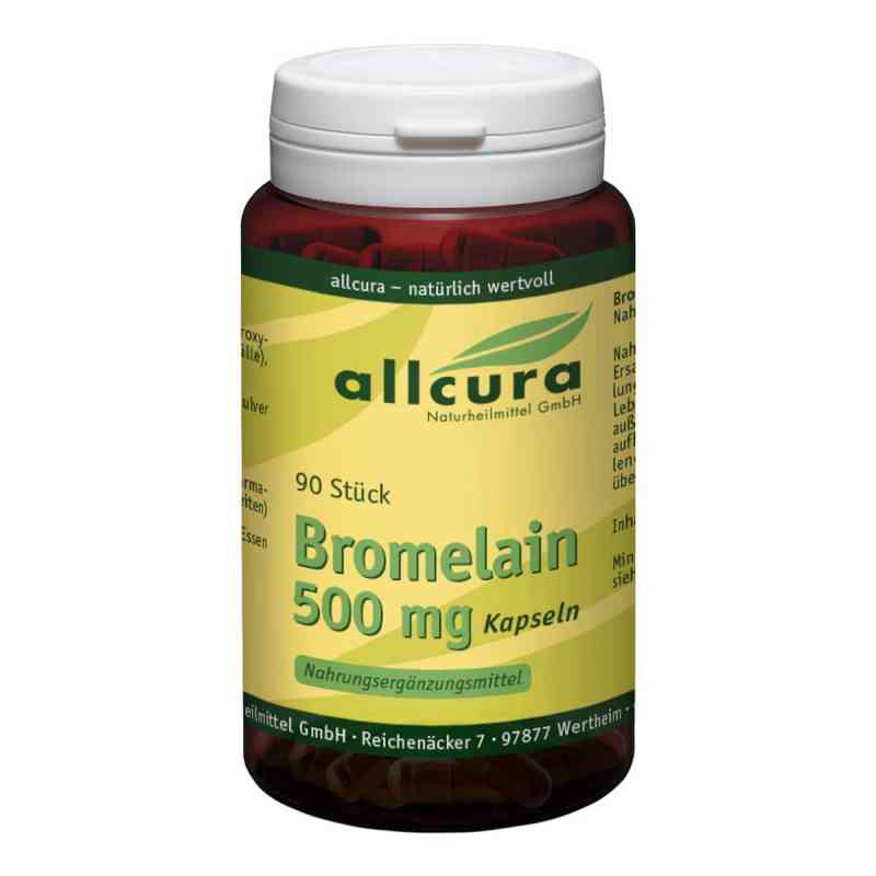 Bromelain 500 Mg Kapseln 90 stk von allcura Naturheilmittel GmbH PZN 18410081